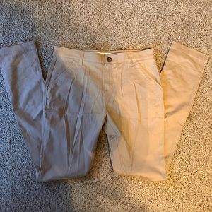 Khaki skinny pants from Old Navy